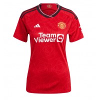 Fotbalové Dres Manchester United Victor Lindelof #2 Dámské Domácí 2023-24 Krátký Rukáv